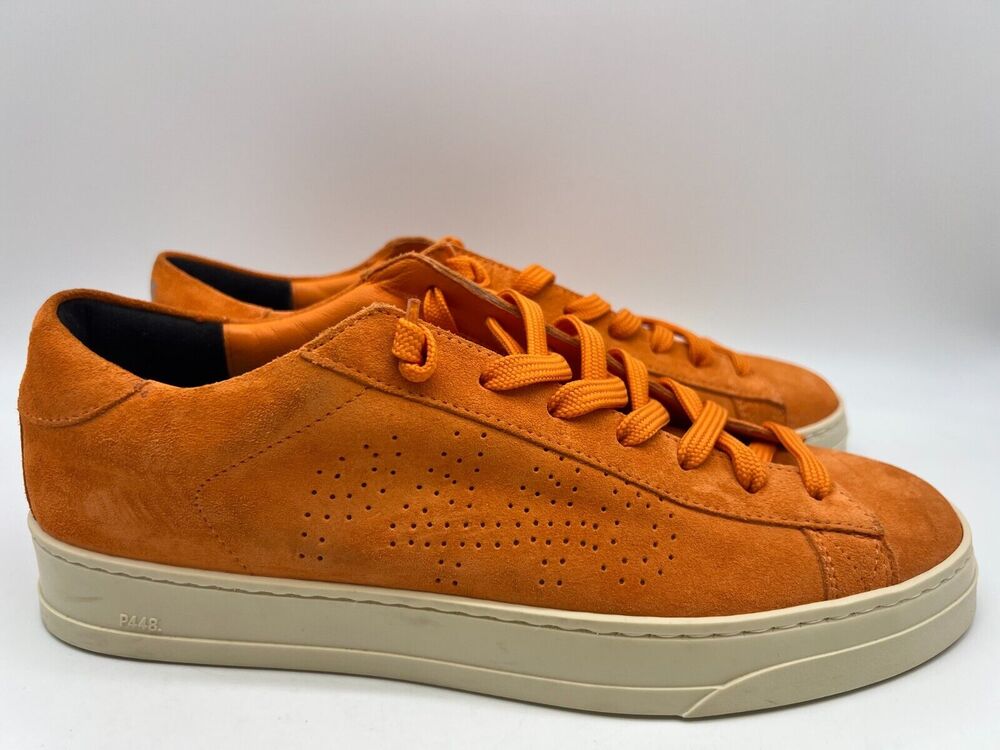 P448 Jack Trainers Women's Sneakers Orange Size 40/US 9.5 NEW